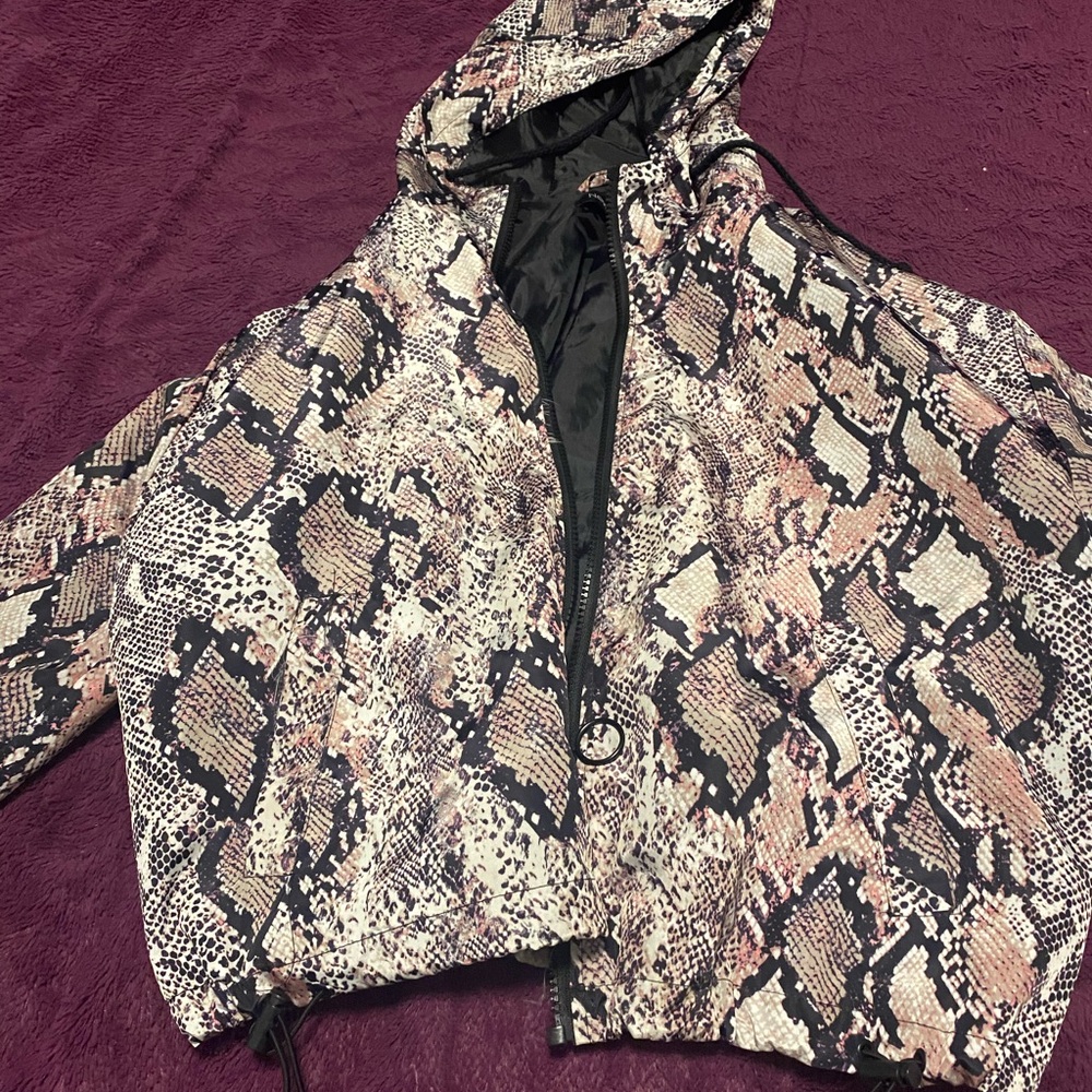 Purple and grey snake skin jacket in a size XL